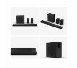 Hisense AX5140Q,  5.1.4Ch Sound Bar with Wireless Subwoofer, 600W, Dolby Atmos, Bluetooth 5.3, 4K HDMI Pass Through, DTS:X, HDMI/AUX/ARC/Optical/USB, 7 EQ Modes, Black
