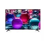 LG 55UA73003LA, 55" 4K UltraHD TV 4K (3840x2160), DVB-T2/C/S2, webOS 25 Smart, ThinQ AI, Alpha 7 AI Processor, WiFi, HDR10 pro, HLG, ALLM/HGiG, 4K Upscaling, AI Sound pro, Multiple View, HDMI eARC, LAN, USB, Bluetooth, Google Cast, 2 Pole Stand, Black