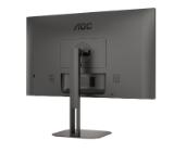 AOC Q27V5N/BK, 27" VA WLED, 2560x1440@75Hz, 4ms GtG, 300cd m/2, 4000:1, 20M:1 DCR, Adaptive Sync, FlickerFree, Low Blue Light, 3Wx2, Tilt, Height Adjust, Pivot, Swivel, 2xHDMI, 2xDP