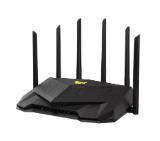 Asus Gaming Wireless TUF Router AX6000, Dual-Band, Quad-Core 2.0GHz CPU, 256MB/512MB Flash/RAM, 2.5G dual-port, AiProtection Pro, Adaptive QoS, VPN Fusion, IPTV, OFDMA, MU-MIMO, Beamforming, Link Aggregation, Port forwarding, AiM, Black