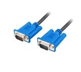 Lanberg VGA M/M cable 1.8m dual-shielded, 2x ferrite core, black