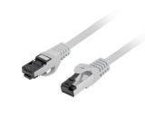Lanberg patch cord CAT.8.1 S/FTP LSZH CU 2m, grey