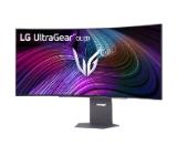 LG 45GX90SA-B, 44.5", OLED UltraGear 21:9 Curved Smart, 0.03 ms, WQHD (3440x1440), 240Hz, HDR 400, 1500000:1, 250 cd/m2, DCI-P3 98.5%, VRR, Free-sync, G-Sync, USB-C, PD 65W, HDMI, DP, PBP, Speakers 7W x2, Bluetooth, LG Switch, Height, Swivel, Tilt, Black