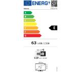 Hisense 55" E7Q Pro, 4K Ultra HD 3840x2160, QLED, Quantum Dot, 144Hz, HDR 10+ adaptive, HLG, Dolby Vision, DTS Virtual X, Smart TV, WiFi 5GHz, WiFi Direct, BT, Anyview Cast, 3xHDMI, 2xUSB, LAN, CI+, DVB-T2/C/S2, Black