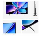 Hisense 55" E7Q Pro, 4K Ultra HD 3840x2160, QLED, Quantum Dot, 144Hz, HDR 10+ adaptive, HLG, Dolby Vision, DTS Virtual X, Smart TV, WiFi 5GHz, WiFi Direct, BT, Anyview Cast, 3xHDMI, 2xUSB, LAN, CI+, DVB-T2/C/S2, Black