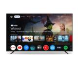 Thomson 65" UHD Google TV; 3840 x 2160 (4K UHD), DLED, 60 Hz, Dolby Audio, Google Cast, DVB-T/T2/C/S/S2, HDR10,  Wi-Fi, Bluetooth, LAN, HDMI 3 (2.1), USB 2 (2.0), AV IN, Hotel mode, Side Feet, Black