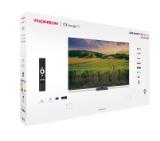 Thomson 65" QLED Google TV; 3840 x 2160 (4K UHD), 4000:1, QLED, 60 Hz, DVB-T/T2/C/S/S2, HDR10, Wi-Fi, Bluetooth, LAN, HDMI 2 (2.0) + 2 (2.1), USB 2 (2.0) + 1 (3.0),Central Swivel Stand, Dark gray