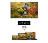 Thomson 50" QLED Google TV; 3840 x 2160 (4K UHD), QLED, 60 Hz, DVB-T/T2/C/S/S2, HDR10, Wi-Fi, Bluetooth, LAN, HDMI 2 (2.0) + 2 (2.1), USB 2 (2.0) + 1 (3.0), Side Feet, Dark gray
