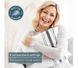 Beurer HK 26 Heat Pad; 3 Illuminated temperature settings; Auto switch-off after 90 min;Cotton cover washable on 40°; BSS;40(L)x30(W) cm; white-grey