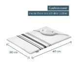 Beurer HK 26 Heat Pad; 3 Illuminated temperature settings; Auto switch-off after 90 min;Cotton cover washable on 40°; BSS;40(L)x30(W) cm; white-grey
