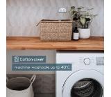 Beurer HK 26 Heat Pad; 3 Illuminated temperature settings; Auto switch-off after 90 min;Cotton cover washable on 40°; BSS;40(L)x30(W) cm; white-grey