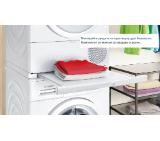 Bosch WRB247CNBY, SER8, Tumble dryer with heat pump 9kg, A/A, 57dB, Air Max Dry, Auto Dry, Reversible Drum Plus technology, Self-Cleaning Condenser, Iron Assist, drain set, HC, white-black grey door