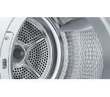 Bosch WRB247CNBY, SER8, Tumble dryer with heat pump 9kg, A/A, 57dB, Air Max Dry, Auto Dry, Reversible Drum Plus technology, Self-Cleaning Condenser, Iron Assist, drain set, HC, white-black grey door