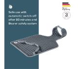 Beurer HK 64 Back & neck heat pad; Soft, cosy material; Automatic switch-off; BSS; Machine-washable at 30°C; Fast heating; 3 Illuminated temperature settings