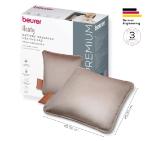 Beurer HK 77 Heaty smokey-taupe;lithium-ion battery; Soft velvet cushion cover machine-washable at 30°C; 3 temperature settings; Fast heating; BSS; 45(L)x45(W) cm