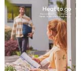 Beurer HK 77 Heaty obsidian-blue; lithium-ion battery; Soft velvet cushion cover machine-washable at 30°C; 3 temperature settings; Fast heating; BSS; 45(L)x45(W) cm