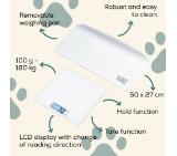 Beurer PP 170 Polly Multifunctional pet scale;Detailed graduation (10 g to 5 kg, 50 g to 50 kg, 100 g to 180 kg);Easy-to-read LCD display