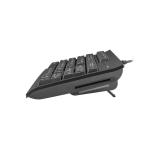 Natec Keyboard Moray US Layout With Id Card Reader Black