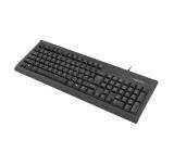 Natec Keyboard Moray US Layout With Id Card Reader Black