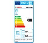 Bosch HBA372EB4, SER4, Oven A+, Pyro+Hydro, 7 HM, AutoPilot 10, 1 lvl rail, full touch control, red/white, glass panel, Air Fry tray, black