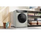 Bosch WGB2560X1, SER8, Washing machine 10kg, A, 1600rpm, 48/72dB(A), Silver inox, 4D Wash, HC, Iron Assist, AntiStain Plus, LED Display, AquaStop, Interior light, waveDrum 70l, chrome-blackgrey door