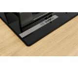 Bosch PNK6B6K40, SER4, Gas hob, 4 zones, Wok burner, 9 power levels, FlameSelect new, Easy cleaning, metal knobs, black, 60cm