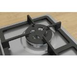 Bosch PGH6B5K90, SER4, Gas hob, 4 zones, Cast iron pan support, inox, 60cm