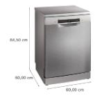 Bosch SMS4HVI21E, SER4, Free-standing dishwasher, C, Polinox, 9,0l, 14ps, 6p/5o, 46dB(C), Silence 45dB, 3rd drawer, Rackmatic, inox, HC