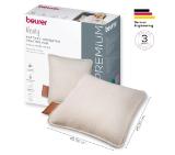 Beurer HK 77 Heaty cashmere-creme; lithium-ion battery; Soft velvet cushion cover machine-washable at 30°C; 3 temperature settings; Fast heating; BSS; 45(L)x45(W) cm