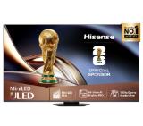 Hisense 75" U8Q, 4K Ultra HD 3840x2160, Mini Led Pro, FALD, Quantum Dot, 165Hz, IPS, HDR 10+, HLG, Dolby Vision IQ, Dolby Atmos, Smart TV,Light Sensor,WiFi 5GHz, WiFi Direct, BT, Anyview Cast, 3xHDMI, 2xUSB, LAN, CI+, DVB-T2/C/S2, Black