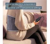Beurer HK 60 Cosy Grey Abdominal & Back Heat Pad; 3 temperature settings; auto switch-off after 90 min; washable on 30°;Fast heating; Fleece fibre;BSS;69(L)x28(W) cm: Max waist 102sm