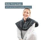 Beurer HK 66 Cosy Grey Shoulder & Neck Heat Pad; 3 temperature settings; auto switch-off after 90 min; washable on 30°; removable switch; fleece fibre;56(L)x52(W) cm