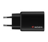 Verbatim Essentials GaN Charger 65W EU plug Black