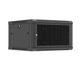 Lanberg rack cabinet 19" wall-mount 6U / 600x600 for self-assembly (flat pack), black