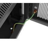 Lanberg rack cabinet 19" wall-mount 6U / 600x600 for self-assembly (flat pack), black