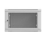 Lanberg rack cabinet 19" wall-mount 9U / 600x600 for self-assembly (flat pack), grey