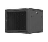 Lanberg rack cabinet 19" wall-mount 9U / 600x600 for self-assembly (flat pack), black