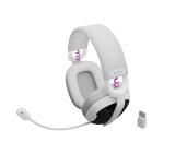 Fury Gaming Headset, Fukiya F6, Wireless With Microphone, White