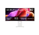 LG 40U990A-W, 39.7'' UltraFine Nano 21:9, IPS Black 5K2K (5120x2160), 1ms MBR, 120Hz, 5ms, 450 cd/m2, 2000:1, HDR 10, DCI-P3 99%,  USB-C, FreeSync, VRR, PIP, 2 PBP, HDMI, DP, Thunderbolt 5, Built-in KVM, Speacer 2X10W, PIP, PBP, Tilt, Height, Swivel