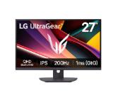 LG 27G610A-B, UltraGear 27" IPS, AG, 1ms (GtG), 200Hz, 1000:1, HDR400, sRGB 99%, 400cd/m2, QHD 2560x1440, NVIDIA G-SYNC, AMD FreeSync, HDMI, DisplayPort, Headphone Out, Reader mode, Tilt, Swivel, Height Adjustable, Pivot, Black