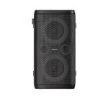 Hisense Party Rocker One Plus (HP110) Bluetooth Speaker with 300W Power, Built-in Woofer, Karaoke Mode, Built-in Wireless Charging Pad, AUX Input and Output, USB, 15 Hour Long-Lasting Battery 4 x 2500Ah, 2x mics included, Black
