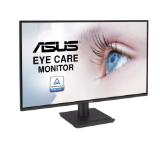 Asus VA27AQ Eye Care Monitor, 27 ", IPS, QHD, 99% sRGB, Frameless, HDMI, DisplayPort, VGA, 1ms MPRT, Stereo Speakers, Low Blue Light, Flicker Free, Wall Mountable, Black