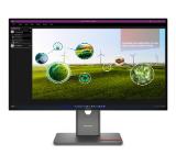 Lenovo ThinkVision P27q-40 27" IPS, WLED, 2560x1440, 16:9, 4ms, 24Hz - 120Hz, 350 cd/m2, 1500:1, HDMI, DP, 3x USB-A , 1x USB-C, 1x USB-B, Tilt, Swivel, Pivot, Height Adjust Stand