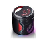Speakers PS-921(BK), 2.1 PARTY SPEAKER SYSTEM, 2 x 2" speaker drivers + 1 x 4" subwoofer, 130W (peak) power output, 14 h play time by built in battery, 3D (surround) + Super Bass, USB for playback, Bluetooth 5.0, Flashing, Splashproof (IPX5)