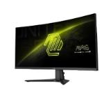 MSI MAG 346CQ, 34”, 1ms, 180Hz, Rapid VA, 3440 x 1440 (UWQHD), 21:9, CURVE 1500R, AMD FreeSync Premium, 75% DCI-P3, AG, HDR Ready, 300 nits, 4000:1, DCR 100M:1, DP(1.4a), 2xHDMI 2.0b, Tilt, VESA, Black, 6.3kg