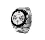 HiFuture AIX  Silver,  1.43"AMOLED, 466*466, Powered by Dual Core & Syntra AI, Bluetooth Call, 1ATM Waterproof, Sixth Generation Health Sensor, Stainless Steel, Up to 10 days daily use