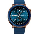 HiFuture Aurora Blue, 1.43" AMOLED,  466*466, Powered by Dual Core & Syntra AI, Bluetooth Call, IP68  Waterproof, 24/7 True Heart Rate & Blood Oxygen Sensor, Up to 10 days daily use, Magnetic Strap