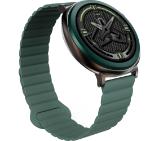 HiFuture Aurora Dark Green, 1.43" AMOLED,  466*466, Powered by Dual Core & Syntra AI, Bluetooth Call, IP68  Waterproof, 24/7 True Heart Rate & Blood Oxygen Sensor, Up to 10 days daily use, Magnetic Strap