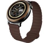 HiFuture Aurora Brown, 1.43" AMOLED,  466*466, Powered by Dual Core & Syntra AI, Bluetooth Call, IP68  Waterproof, 24/7 True Heart Rate & Blood Oxygen Sensor, Up to 10 days daily use, Magnetic Strap
