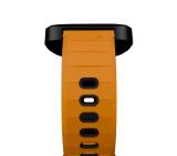 HiFuture Pilot-S Orange, Bio-Color Injection, Powder Metallurgy Stainless Steel Buckle, Solid Silicone, Unique Patterns, Fit Size: 22mm